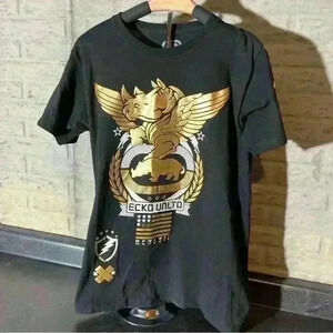 ECKO Unlimited Shirt Adult Medium Black All Crew Major Raw & Uncut Rhino Mens